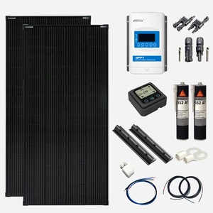 Standard lakóautó rendszer - 340 watt (FEKETE) Standard lakóautó rendszer - 340 watt (FEKETE)