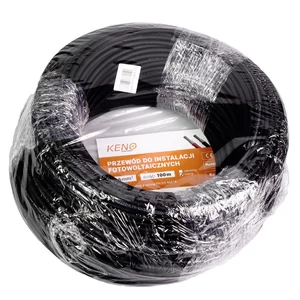 Napelem kábel fekete - 6mm² - 100m