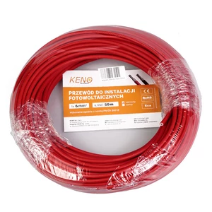 Napelem kábel piros - 6mm² - 50m