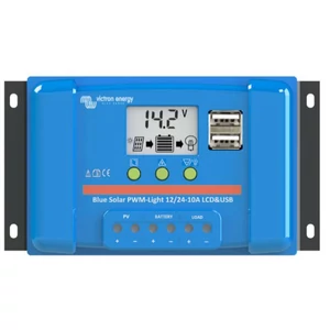 Victron Energy BlueSolar PWM 10A töltésszabályzó 12/24V USB Victron Energy BlueSolar PWM 10A töltésszabályzó 12/24V USB