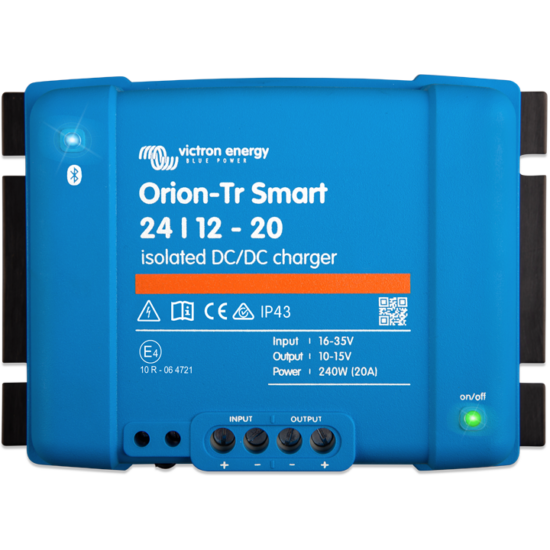 Victron Energy Orion-Tr Smart 24/12-20A 12V 20A leválasztott DC-DC akkumulátortöltő