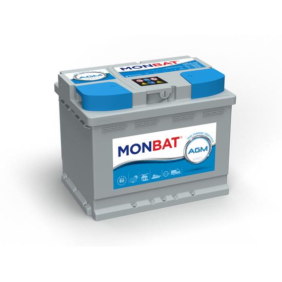 MONBAT AGM DEEP CYCLE 65AH ZSELÉS MUNKA AKKUMULÁTOR (ZÁRT, GONDOZÁSMENTES)