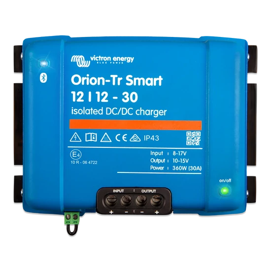 Victron Energy Orion-Tr Smart 12/12-30A 12V 30A leválasztott DC-DC izolált akkumulátortöltő