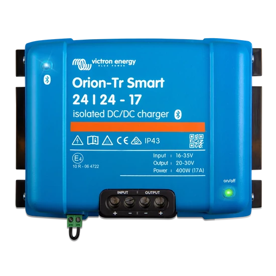 Victron Energy Orion-Tr Smart 24/24-17A 24V 17A leválasztott DC-DC izolált akkumulátortöltő