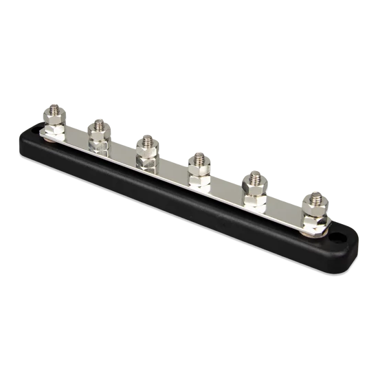 Victron Energy 6 pontos közösítő sín + fedél (150A)