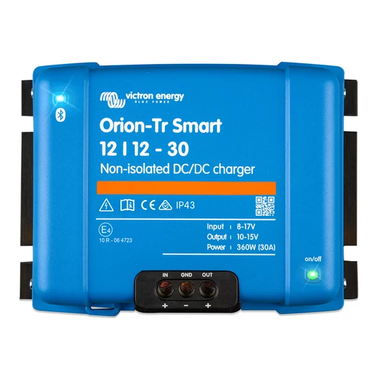 Victron Energy Orion-Tr Smart 12/12-30A 12V 30A DC-DC akkumulátortöltő - nem izolált