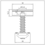 Kép 3/4 - Enerack EIC, univezális középső clamp (földelőtüskével) 30-40 mm